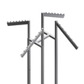 4-way rack - 4 Slanted Rectangular Arms