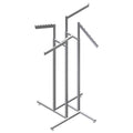 4-Way Rack - 2 Straight, 2 Slanted (Balls) Square Arms