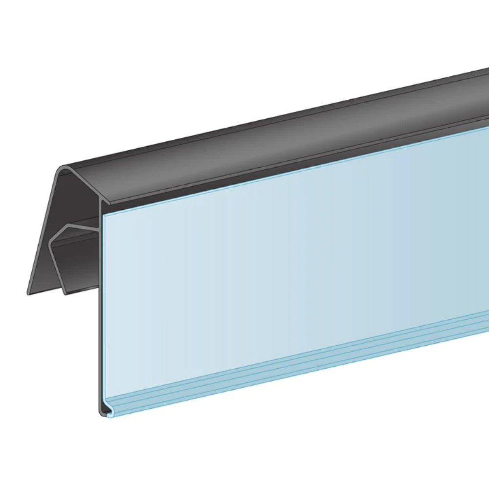 FENCE CLIP-ON Black no Tape -1.25×48″