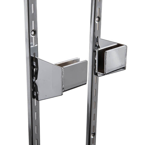 End Bracket for Rectangular Tubing 2-1/2" - For wall standards