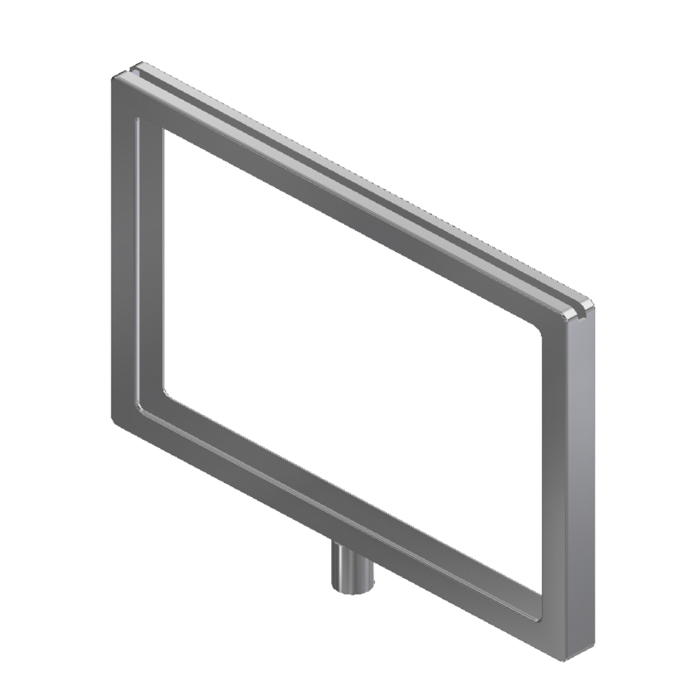 Card sign holder threaded base - square Egdes