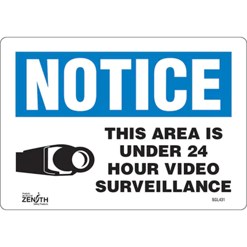 Surveillance Vinyl Sign