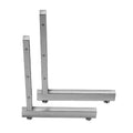 L-shaped leg for grid panels