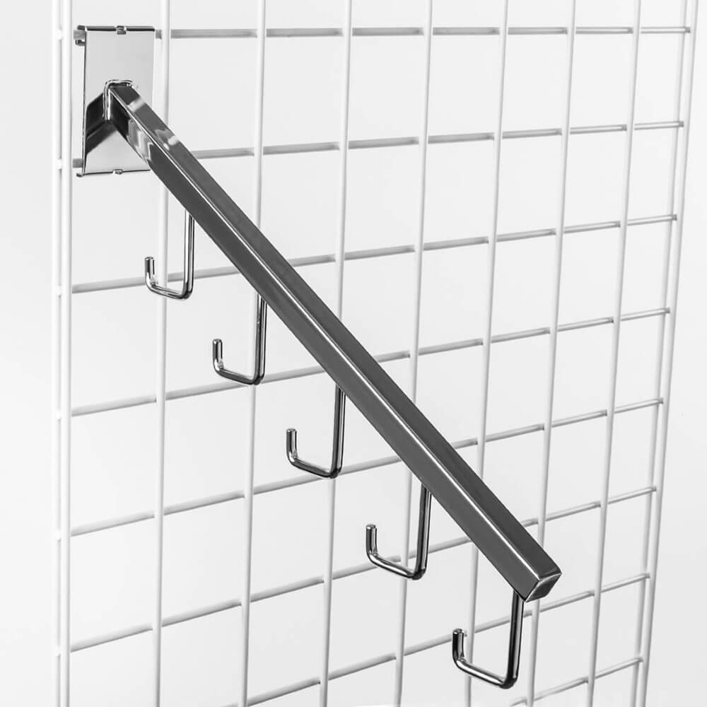 Grid 16" Square Waterfall - 5 Hooks