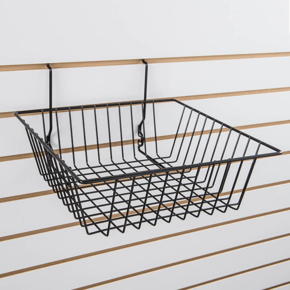 Small slatwall basket