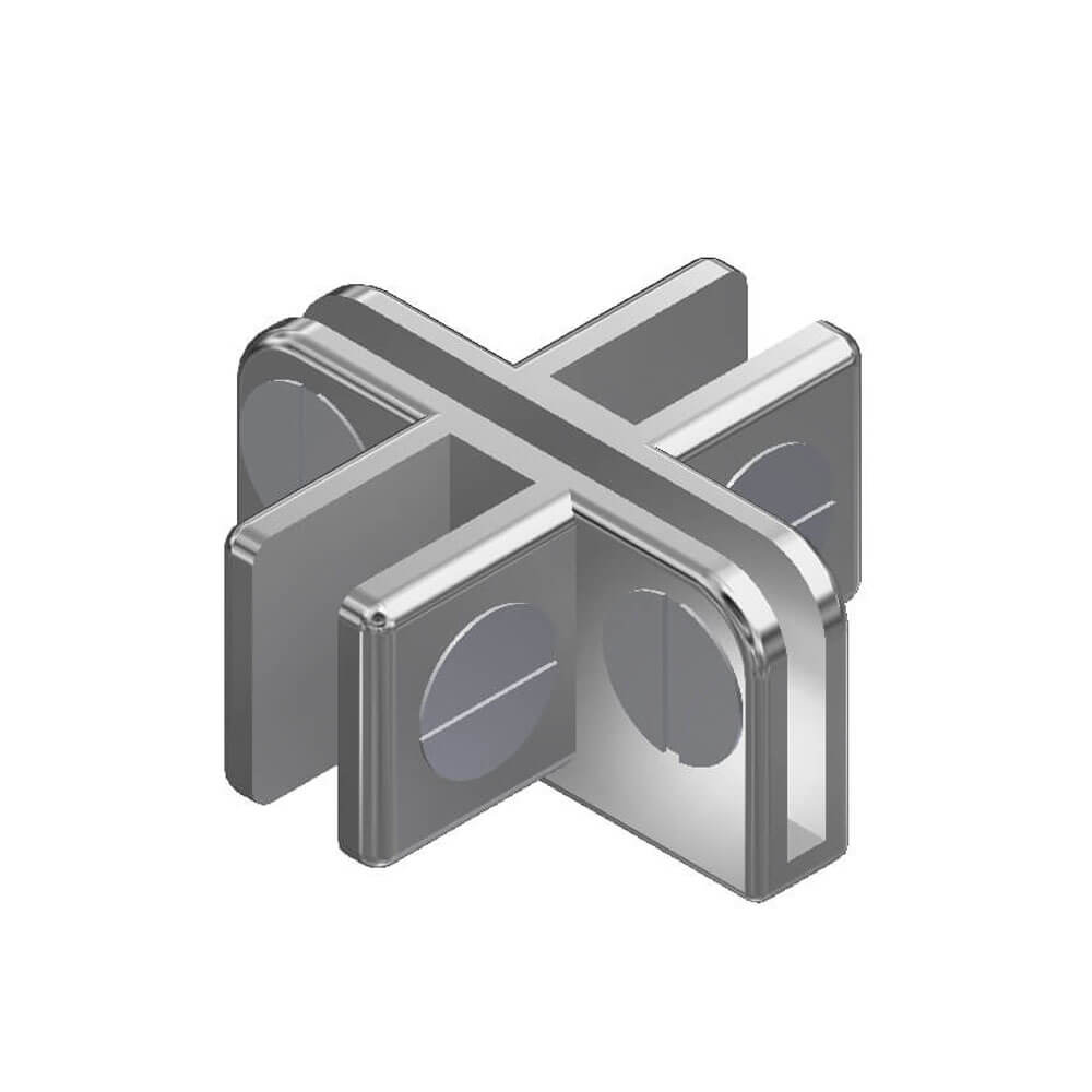 Four Way Cross Binning Connector - For Dump Bins