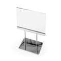 Plexi Sign / Print Holder with Chrome & Felt BAse