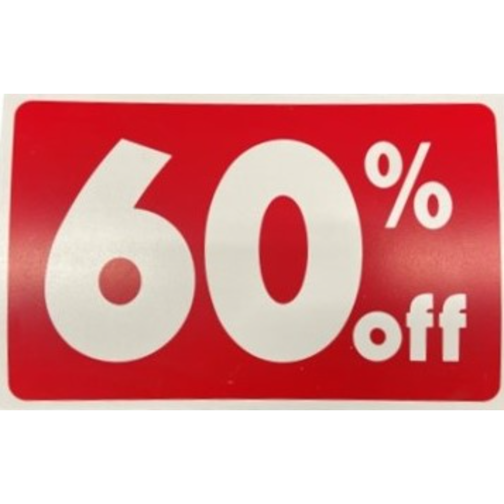 Percentage Off Signage