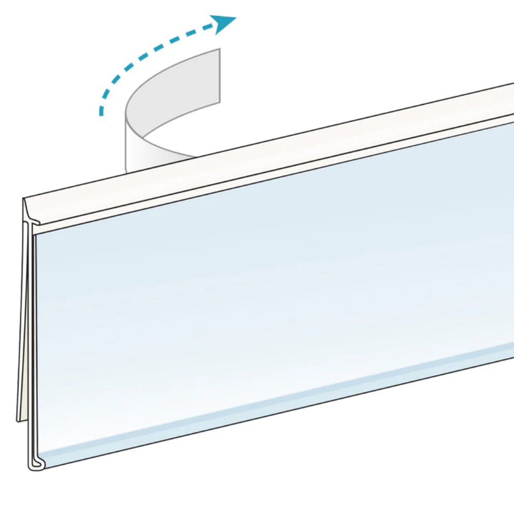 CLIP-IN White with Tape -1.5×48″