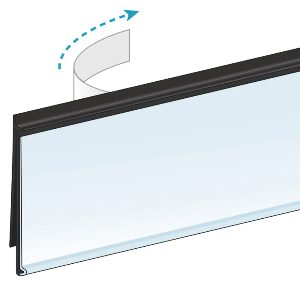 CLIP-IN Black with tape- 1.5×48″