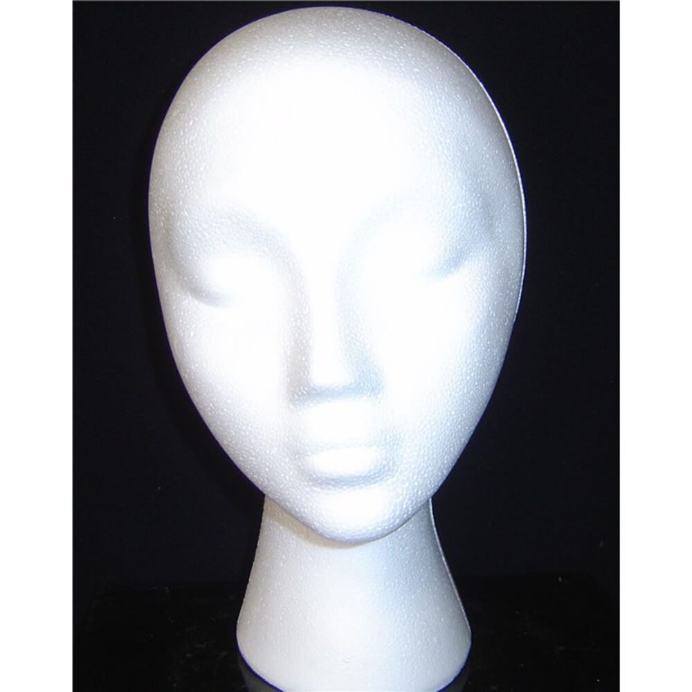 Female Styrofoam Head
