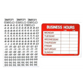 Business Hours Signage