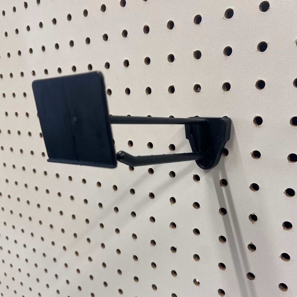 Two-Piece Flip Scan Peg Hook - Plastic