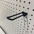 Double Loop Plastic Peg Hook - Black