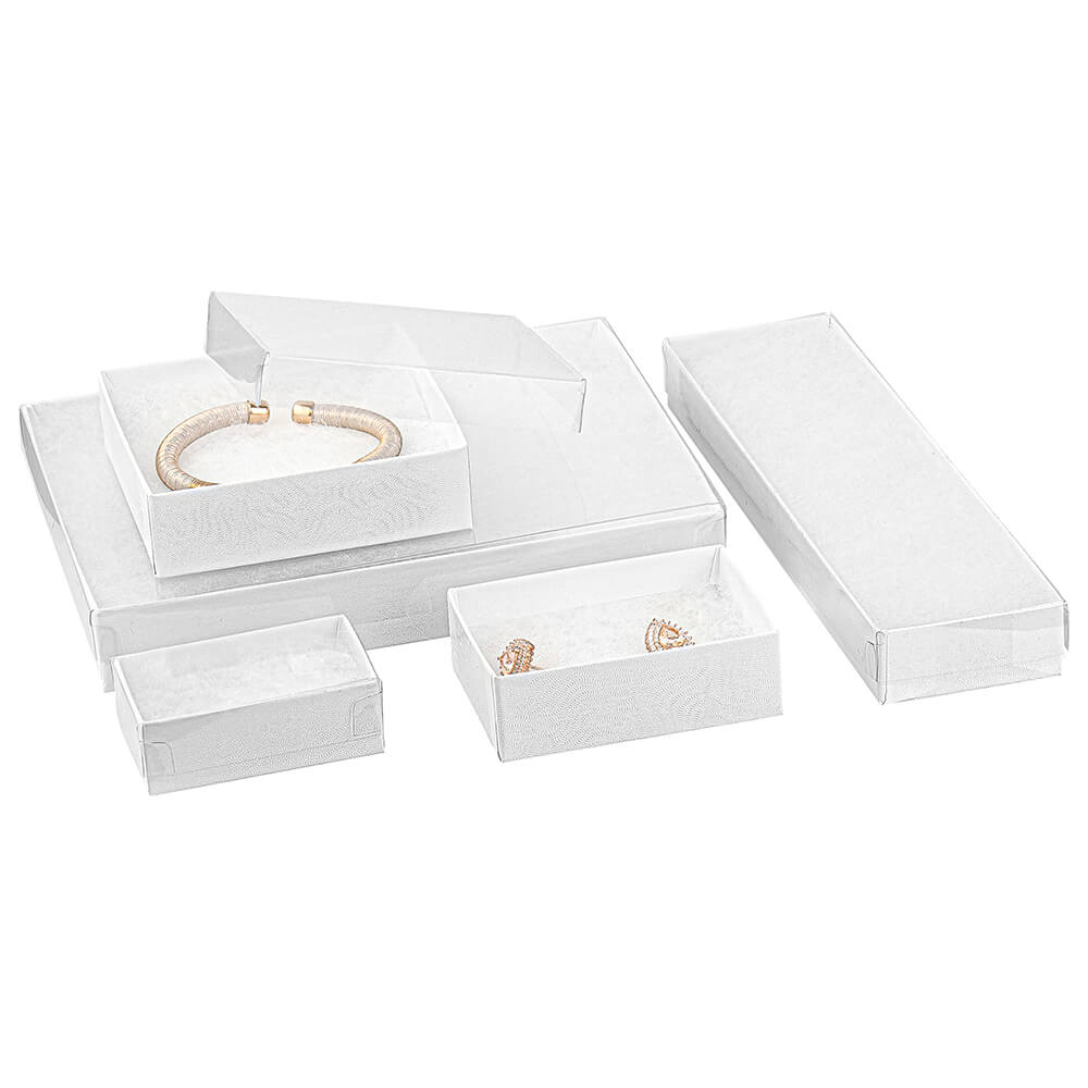Jewelry Boxes White Various Sizes
