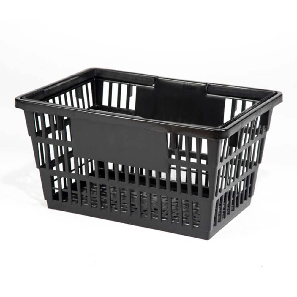 Large Black Shopping Basket 32L