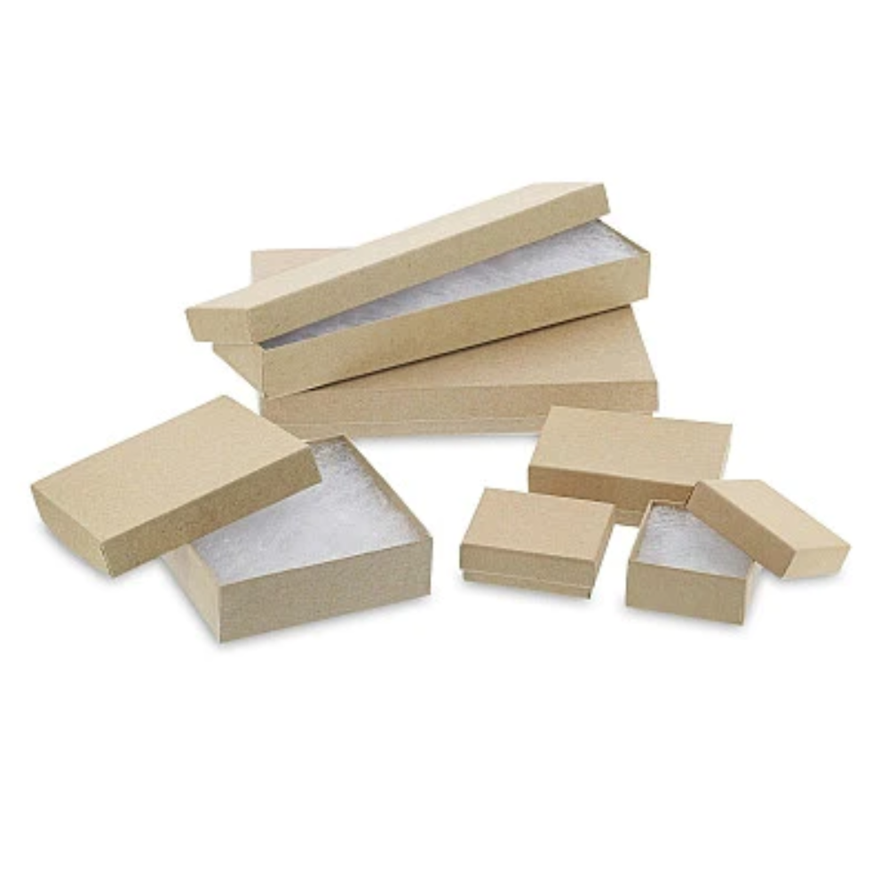 Kraft Jewelry Boxes.