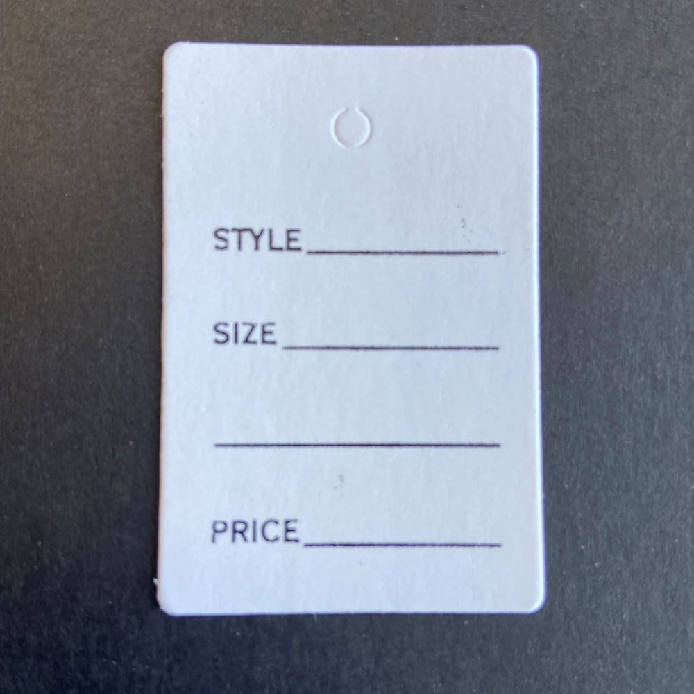 Small Garment Tag