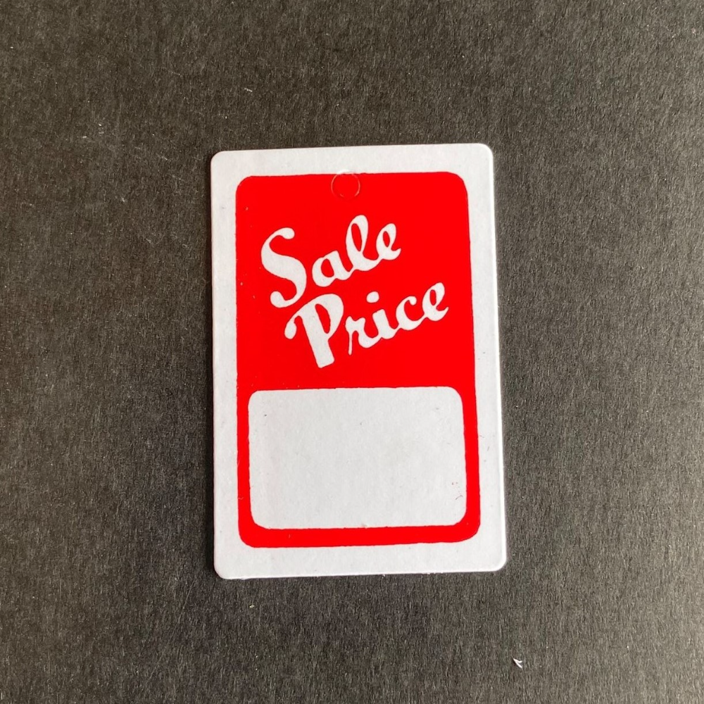 "Sale Price" unstrung Merchandise Tag