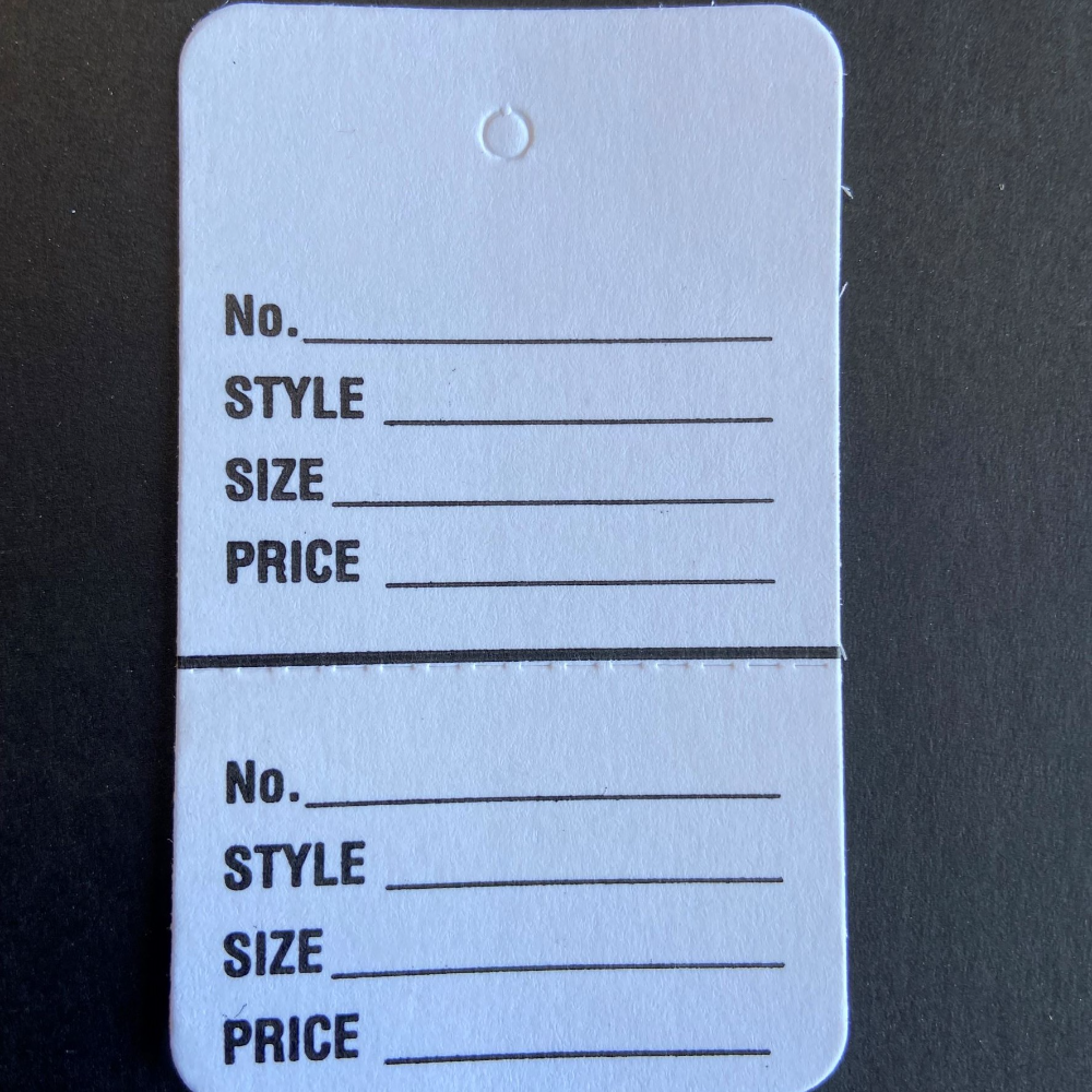 2-Part Large Coupon Tags - Unstrung