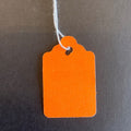 Orange Fluorescent Merchandise Tag # 5 - Strung