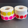 3/4" Self Stick Adhesive Circle Labels