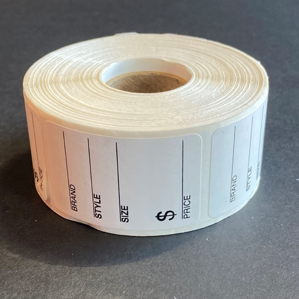 Shoe Label 1 1/4" x 2"