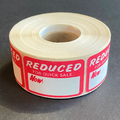 "Reduced" Self-Stick Labels