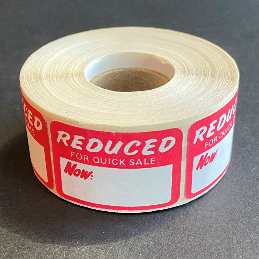 "Reduced" Self-Stick Labels