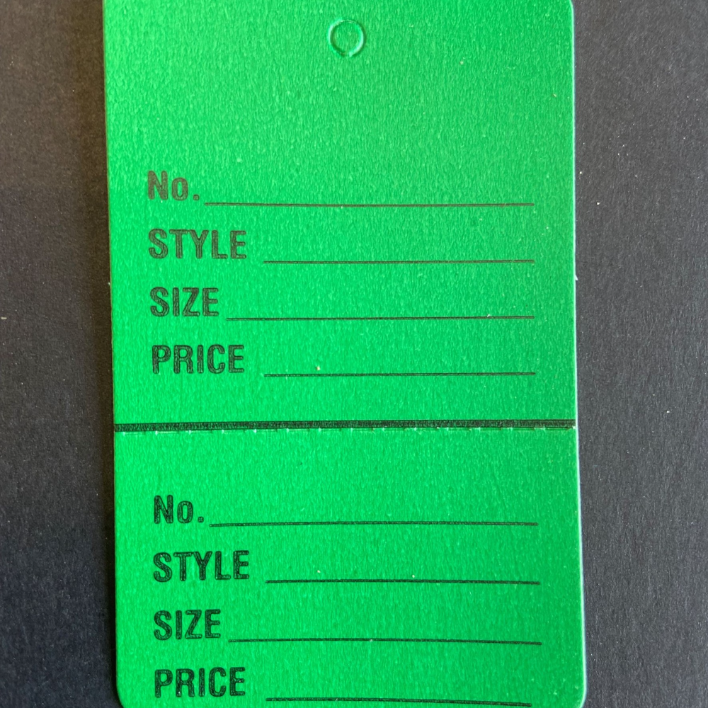 2-Part Large Coupon Tags - Unstrung