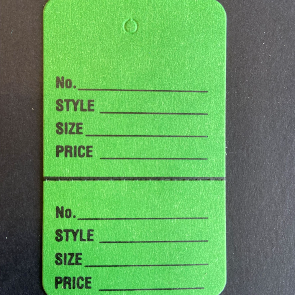 2-Part Large Coupon Tags - Unstrung