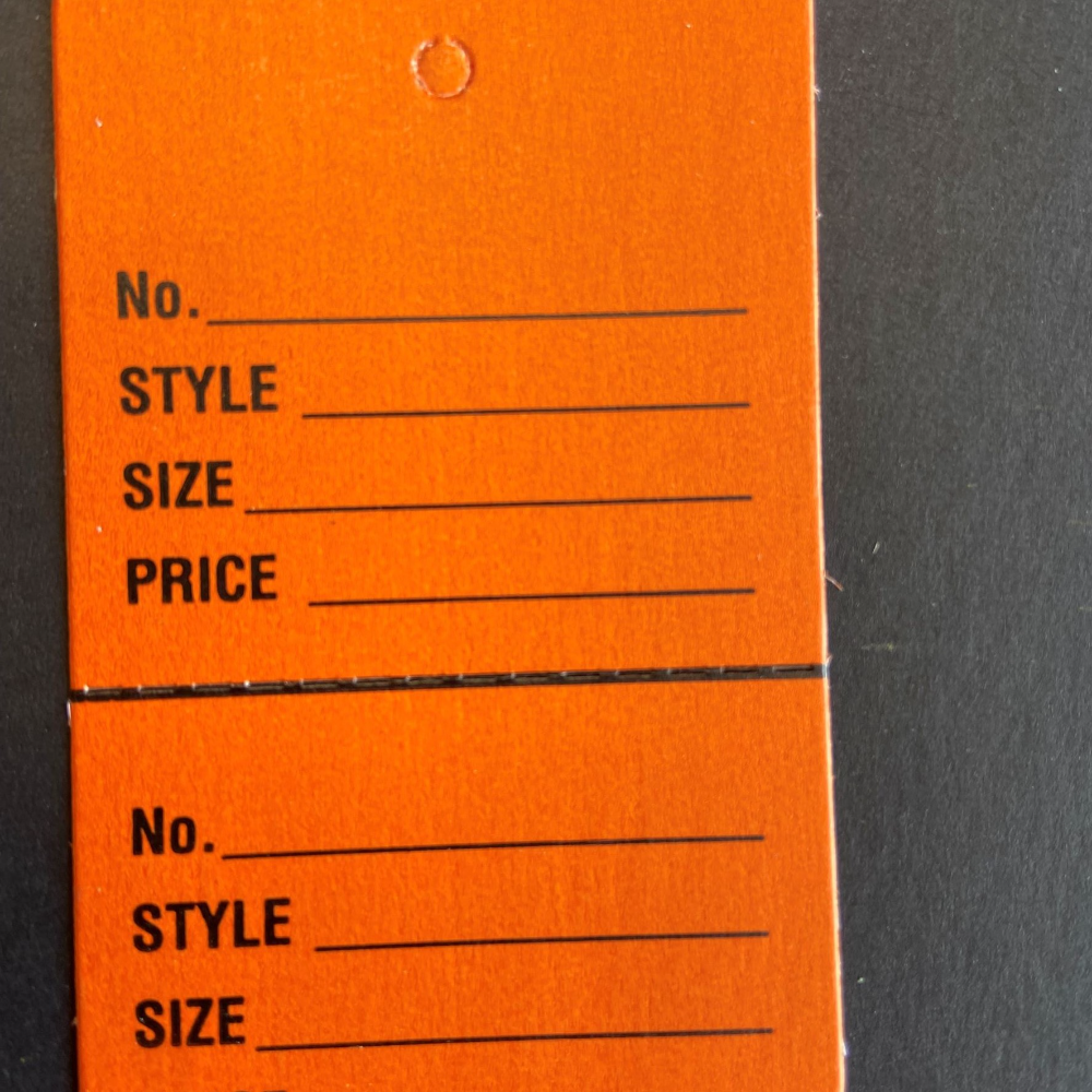2-Part Large Coupon Tags - Unstrung