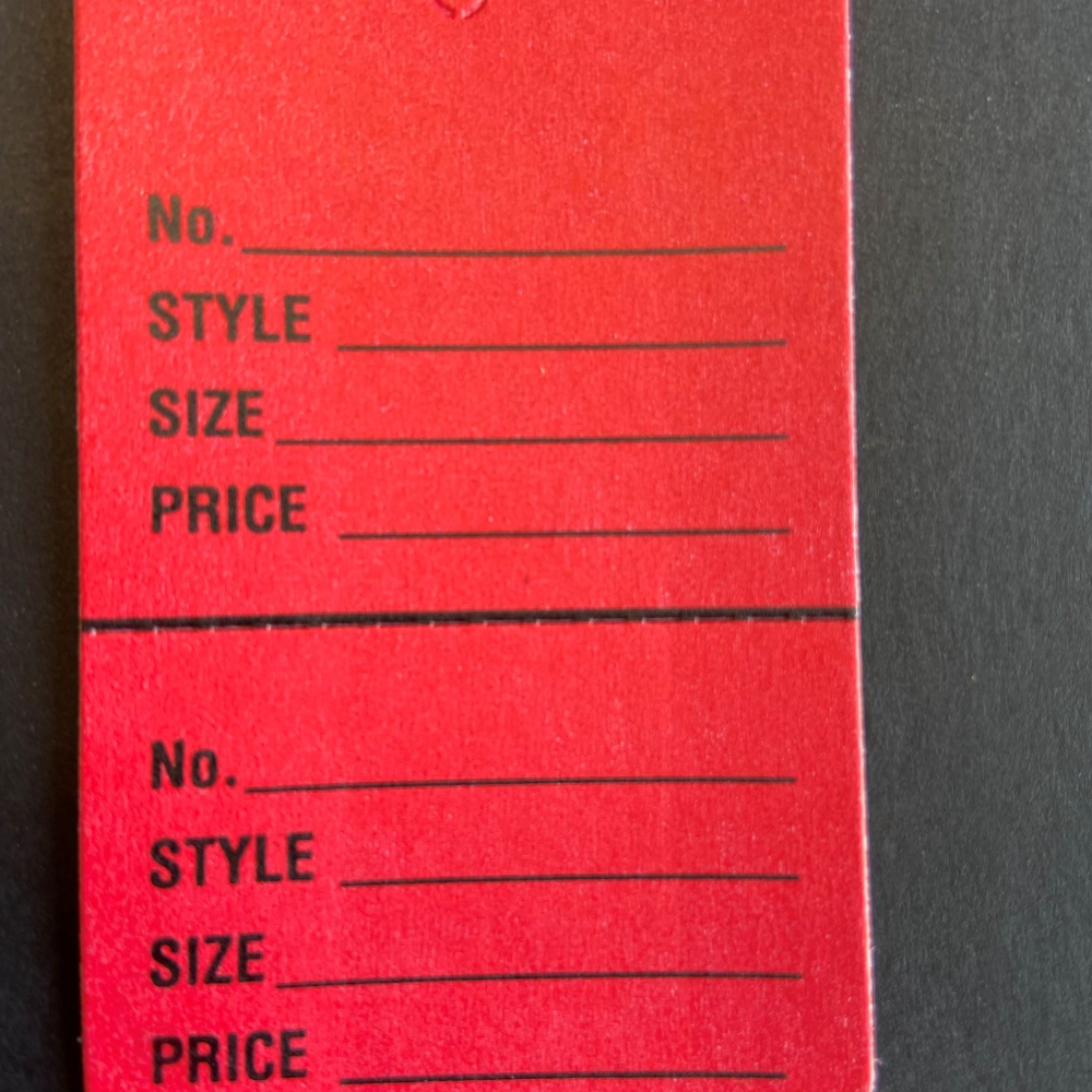 2-Part Large Coupon Tags - Unstrung