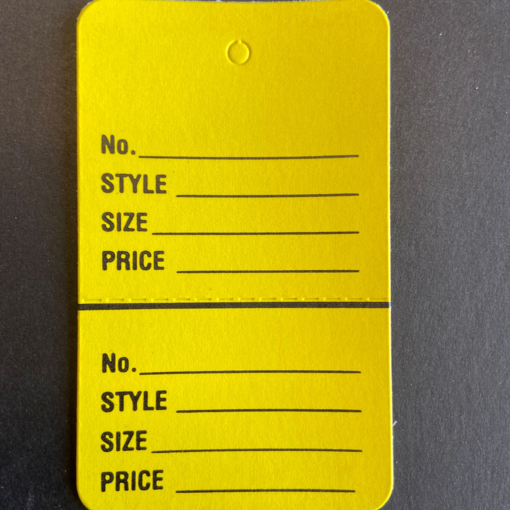2-Part Large Coupon Tags - Unstrung