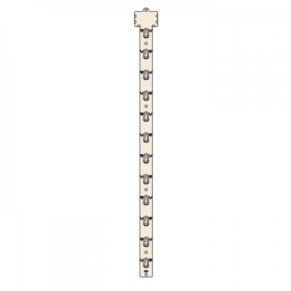 White Merchandise Strip / Clip Strip