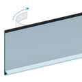 Black Label / Sign Holder Flat Mount with Adhesive