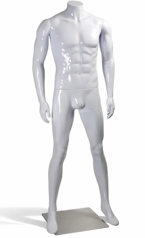 Male Sport Mannequin - White
