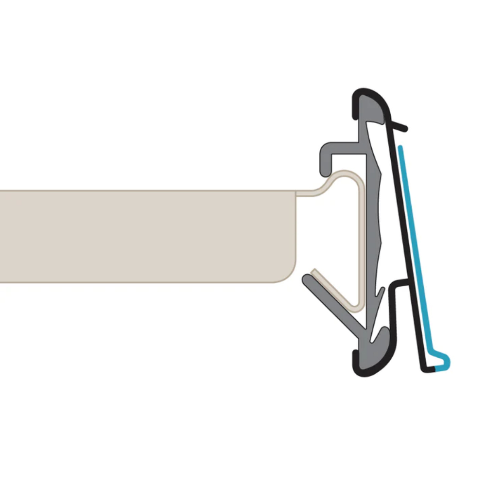 HUSSMAN CLIP-OVER Black 1.5×48″