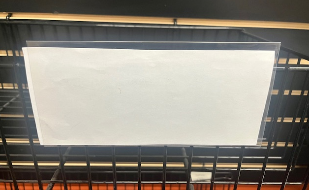 Clear Plastic Sign holder