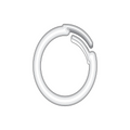 White Spiral Rings