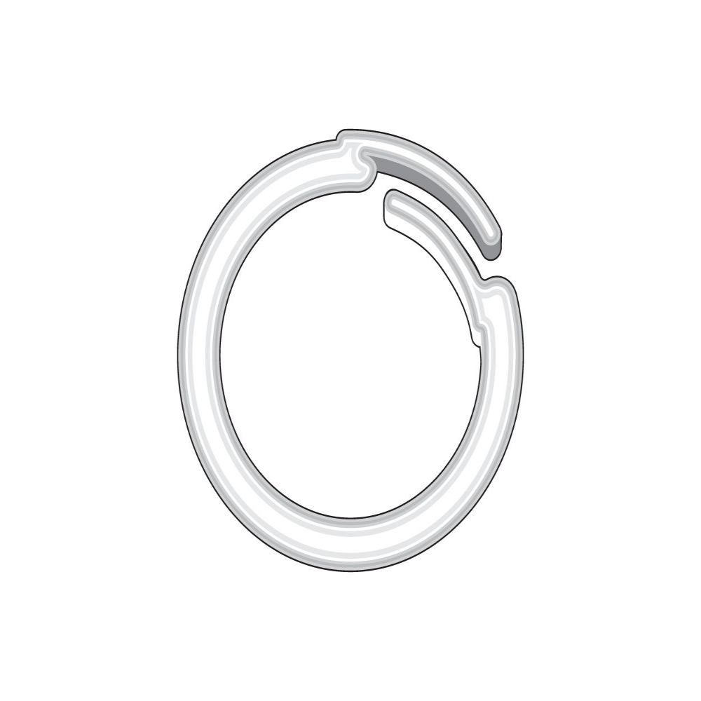 White Spiral Rings