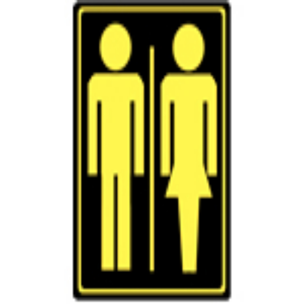 Unisex Washroom sign